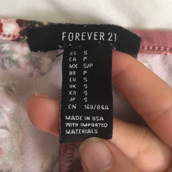 Long sleeved pink floral top from forever 21 - Picture 5 of 6